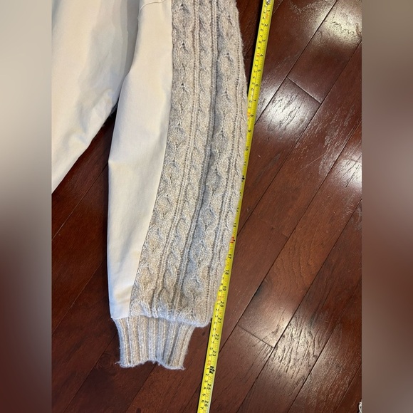 Anthropologie Central Park West Myles Cable-Knit  Sweater full zip XL beige NWT - Picture 15 of 16